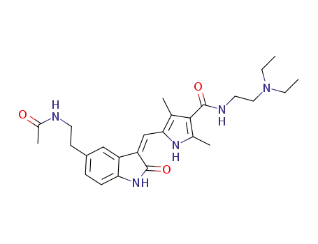 (Z)-5-((5-(2-acetamidoethyl)-2-oxoindolin-3-ylidene)methyl)-N-(2-(diethylamino)ethyl)-2,4-dimethyl-1H-pyrrole-3-carboxamide