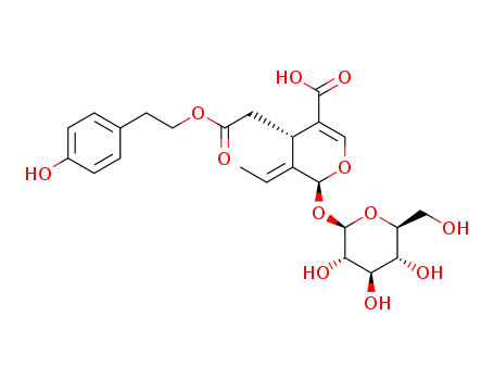 (2S,4S,E)-3-ethylidene-4-(2-(4-hydroxyphenethoxy)-2-oxoethyl)-2-{[(2R,3S,4R,5R,6S)-3,4,5-trihydroxy-6-(hydroxymethyl)tetrahydro-2H-pyran-2-yl]oxy}-3,4dihydro-2H-pyran-5-carboxylic acid
