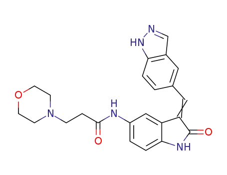 N-(3-((1H-indazol-5-yl)methylene)-2-oxoindolin-5-yl)-3-morpholinopropanamide