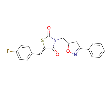 5-(4-fluorobenzylidene)-N-(3-(phenyl)isoxazolin-5-yl)methylthiazolidine-2,4-dione