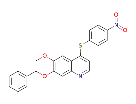 7-(benzyloxy)-6-methoxy-4-((4-nitrophenyl)thio)quinoline