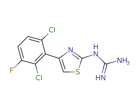 N-(4-(2,6-dichloro-3-fluorophenyl)-1,3-thiazol-2-yl)guanidine