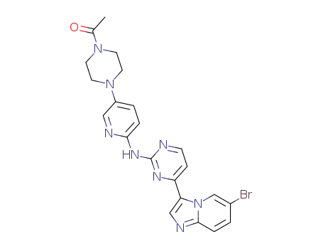 1-(4-(6-((4-(6-bromoimidazo[1,2-a]pyridin-3-yl)pyrimidin-2-yl)amino)pyridin-3-yl)piperazin-1-yl)ethan-1-one