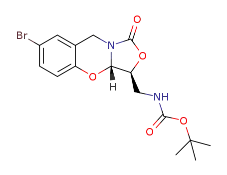 tert-butyl (((3S,3aS)-7-bromo-1-oxo-3,3a-dihydro-1H,9H-benzo[e]oxazolo[4,3-b][1,3]oxazin-3-yl)methyl)carbamate