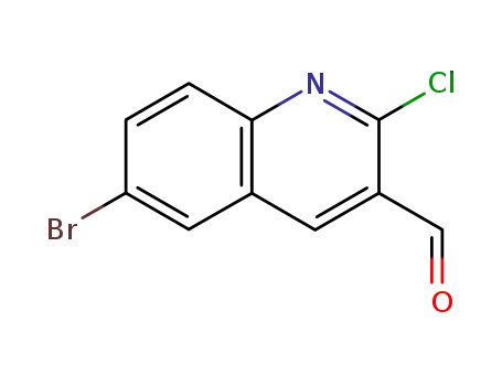 Molecular Structure of 73568-35-1 (2-Chloro-6-bromoquinoline-3-carboxaldehyde)