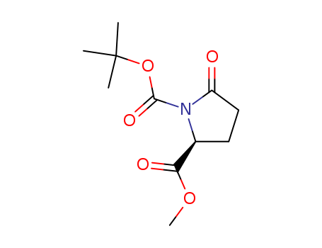 108963-96-8,Boc-L-Pyroglutamic acid methyl ester,1,2-Pyrrolidinedicarboxylicacid, 5-oxo-, 1-(1,1-dimethylethyl) 2-methyl ester, (S)-;1-tert-Butyl 2-methyl(2S)-5-oxopyrrolidine-1,2-dicarboxylate;1-tert-butyl 2-methyl (2S)-5-oxopyrrolidine-1,2-dicarboxylate;