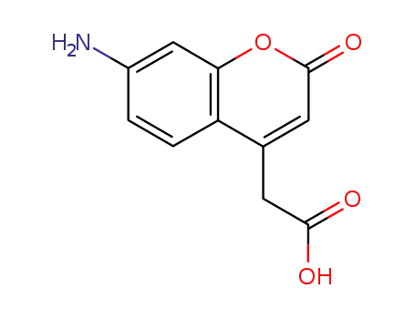 Molecular Structure of 85157-21-7 (7-Amino-4-carboxymethylcoumarin)