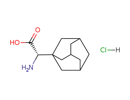 Molecular Structure of 102502-64-7 ((S)-2-(AdaMantan-1-yl)-2-aMinoacetic acid hydrochloride)