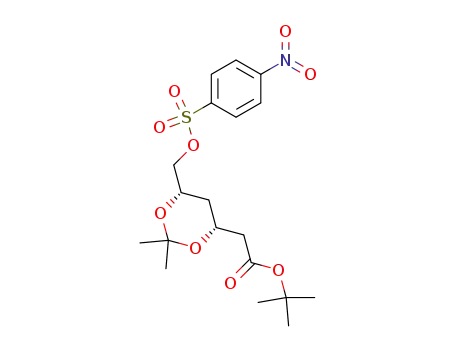 tert-butyl 2-[(4R,6S)-2,2-dimethyl-6-[(4-nitrophenylsulfonyloxy)methyl]-1,3-dioxan-4-yl]acetate