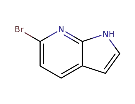 Molecular Structure of 143468-13-7 (6-BROMO-1H-PYRROLO[2,3-B]PYRIDINE)