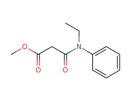 Molecular Structure of 142613-14-7 (Propanoic acid, 3-(ethylphenylamino)-3-oxo-, methyl ester)