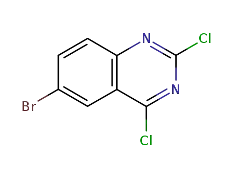 Molecular Structure of 102393-82-8 (6-BROMO-2,4-DICHLOROQUINAZOLINE)