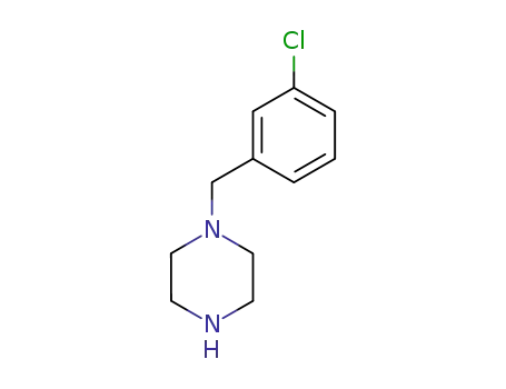 Molecular Structure of 23145-91-7 (1-(3-Chlorobenzyl)piperazine)
