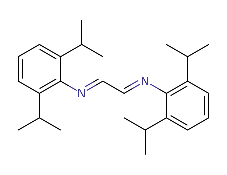 Molecular Structure of 74663-75-5 (Glyoxal  bis(2,6-diisopropylanil),  N,Nμ-Bis(2,6-diisopropylphenyl)-1,4-diazabutadiene,  N,Nμ-Bis(2,6-diisopropylphenyl)ethanediimine)