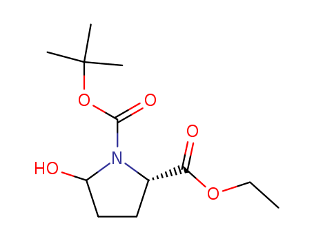 1,2-Pyrrolidinedicarboxylic acid, 5-hydroxy-, 1-(1,1-diMethylethyl) 2-ethyl ester, (2S)-