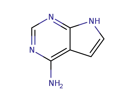 Molecular Structure of 1500-85-2 (4-Amino-7H-pyrrolo[2,3-d]pyrimidine)