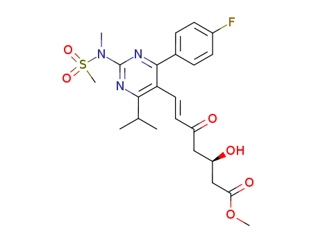 Methyl(+)-(3-R)-7-[4-(4-Fluorophenyl)-6-isopropyl-2-(N-methyl-N-methanesul fonylamino) pyrimidin-5-yl]-3-hydroxy-5-oxo-6(E)-heptenoate