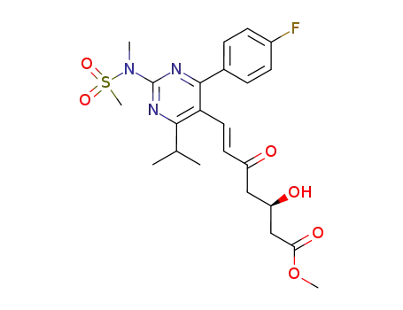 Methyl(+)-(3-R)-7-[4-(4-Fluorophenyl)-6-isopropyl-2-(N-methyl-N-methanesul
fonylamino) pyrimidin-5-yl]-3-hydroxy-5-oxo-6(E)-heptenoate