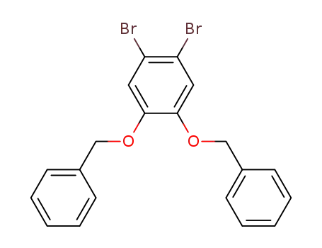 Molecular Structure of 206995-42-8 (BENZENE, 1,2-DIBROMO-4,5-BIS(PHENYLMETHOXY)-)