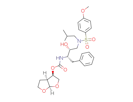 {(1S,2R)-1-Benzyl-2-hydroxy-3-[isobutyl-(4-methoxy-benzenesulfonyl)-amino]-propyl}-carbamic acid (3R,3aS,6aR)-(hexahydro-furo[2,3-b]furan-3-yl) ester