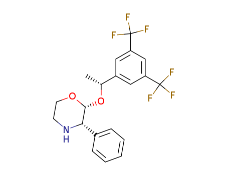 Morpholine, 2-[(1R)-1-[3,5-bis(trifluoromethyl)phenyl]ethoxy]-3-phenyl-,
(2R,3S)-(171338-33-3)