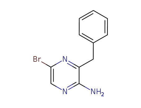 2-Pyrazinamine,5-bromo-3-(phenylmethyl)-