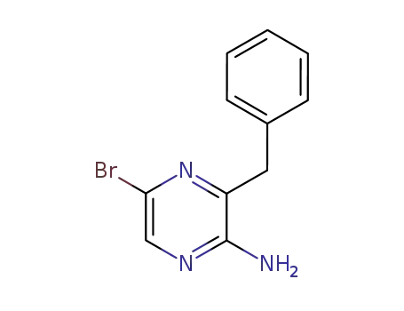 Molecular Structure of 174680-55-8 (2-AMINO-3-(PHENYLMETHYL)-5-BROMOPYRAZINE)