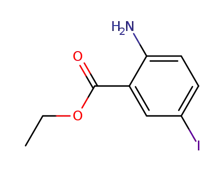 Molecular Structure of 268568-11-2 (Ethyl 2-amino-5-iodobenzoate)