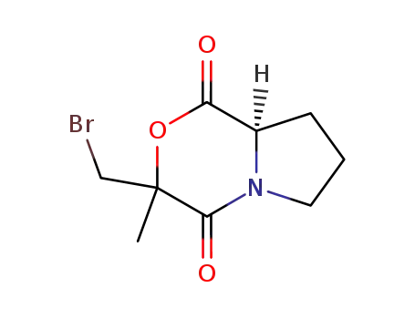 3-bromomethyl-3-methyl-tetrahydro-pyrrolo[2,1-c][1,4]oxazine-1,4-dione