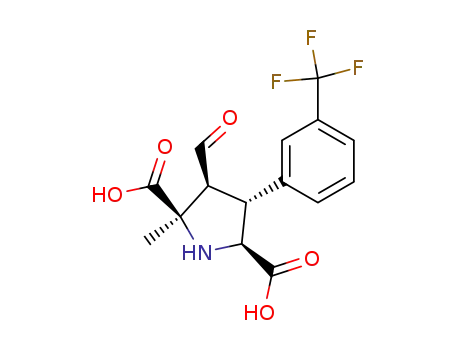 (2R,3S,4R,5S)-3-Formyl-2-methyl-4-(3-trifluoromethyl-phenyl)-pyrrolidine-2,5-dicarboxylic acid