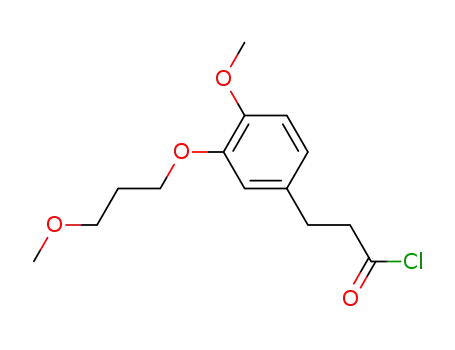 3-[4-methoxy-3-(3-methoxy-propoxy)-phenyl]-propionyl chloride