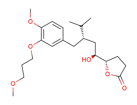 (S)-5-{(1S,3S)-1-Hydroxy-3-[4-methoxy-3-(3-methoxy-propoxy)-benzyl]-4-methyl-pentyl}-dihydro-furan-2-one
