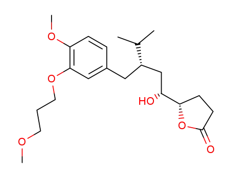 (S)-5-{(1R,3S)-1-Hydroxy-3-[4-methoxy-3-(3-methoxy-propoxy)-benzyl]-4-methyl-pentyl}-dihydro-furan-2-one