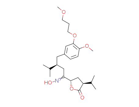(3S,5S)-5-{(S)-1-[(Z)-Hydroxyimino]-3-[4-methoxy-3-(3-methoxy-propoxy)-benzyl]-4-methyl-pentyl}-3-isopropyl-dihydro-furan-2-one