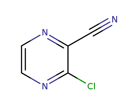 Molecular Structure of 55557-52-3 (3-Chloropyrazine-2-carbonitrile)