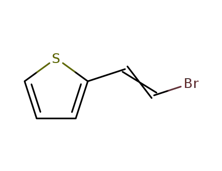 Molecular Structure of 477727-73-4 (Thiophene, 2-(2-bromoethenyl)-)