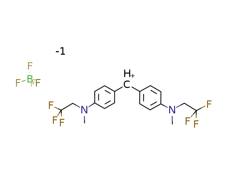 bis[p-(methyl(2,2,2-trifluoroethyl)amino)]benzhydrylium tetrafluoroborate