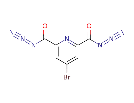 Molecular Structure of 329974-10-9 (2,6-Pyridinedicarbonyl diazide, 4-bromo-)