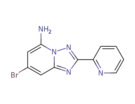 7-bromo-2-pyridin-2-yl-[1,2,4]triazolo[1,5-a]pyridin-5-ylamine