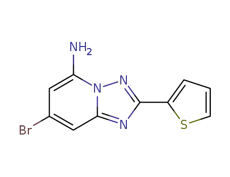 7-bromo-2-thiophen-2-yl[1,2,4]triazolo[1,5-a]pyridin-5-ylamine