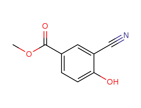 Molecular Structure of 156001-68-2 (methyl 3-cyano-4-hydroxybenzoate)