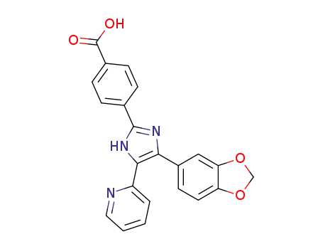 4-(4-(Benzo[d][1,3]dioxol-5-yl)-5-(pyridin-2-yl)-1H-imidazol-2-yl)benzoic acid