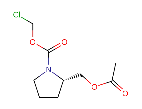 2(S)-[acetoxymethyl]-1-[chloromethyloxycarbonyl]pyrrolidine