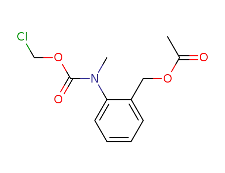 [N-methyl-N-2-(acetoxymethyl)phenyl]carbamic acid chloromethyl ester