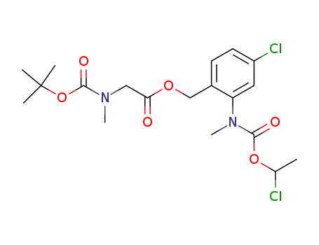 [N-methyl-N-2-[(tert-butoxycarbonylmethylamino)acetoxymethyl]-5-chlorophenyl]carbamic acid 1-chloroethyl ester