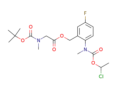 [N-methyl-N-2-[(tert-butoxycarbonylmethylamino)acetoxymethyl]-4-fluoro-phenyl]carbamic acid 1-chloroethyl ester