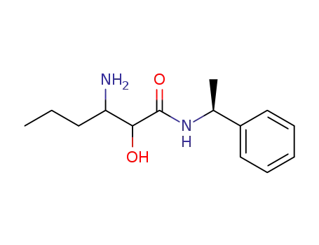 3-Amino-2-hydroxy-hexanoic acid ((S)-1-phenyl-ethyl)-amide