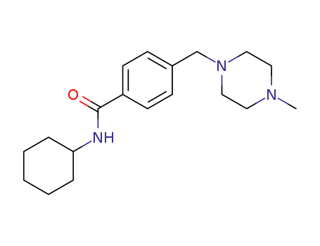 4-(4-methylpiperazinomethyl) N-cyclohexylbenzamide
