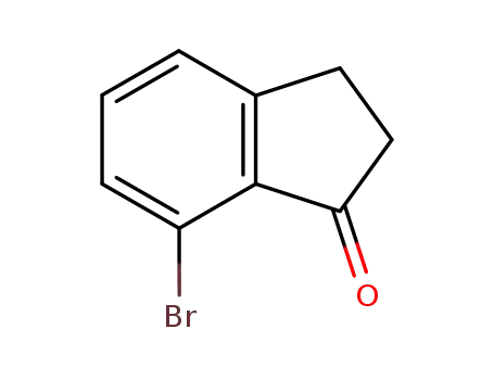 Molecular Structure of 125114-77-4 (7-Bromo-1-indanone)