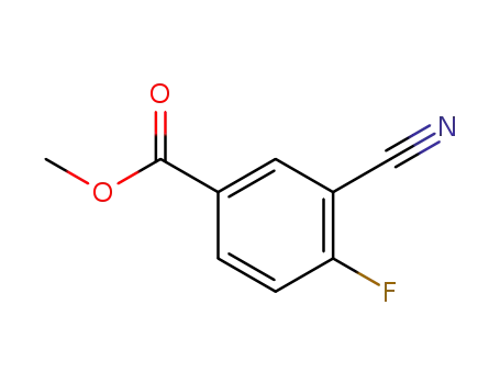 Molecular Structure of 676602-31-6 (Methyl 3-cyano-4-fluorobenzoate)